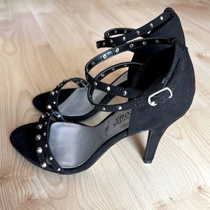 Black Strappy Heels